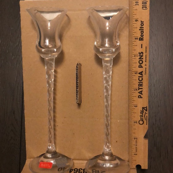 Mikasa crystal candle holders - Picture 2 of 3